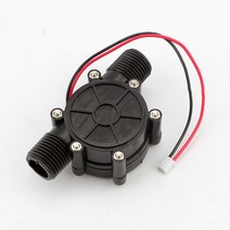 수력발전기 미니 수력 발전기 터빈 유량 유압 에너지 변환 DC 12V 10W, 2.12V
