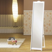 우드웰 래핑 스탠드 전신거울 400 x 1600 mm, 화이트