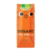 오가닉 크니쁘니 사과 & 당근 주스 125ml, 과채주스 사과 & 당근, 48개