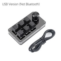 커스텀 기계식 키보드 DIY 비키 알루미늄 보드 usb 사용자 정의 키보드 볼륨 115, 6 키 유선, 빨간 스위치