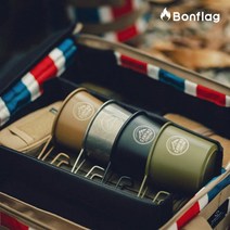 [Thous Winds] 캠핑 빈티지 더블월 머그컵 250ml, 블랙