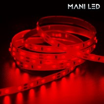 마니LED 주문제작 플렉시블 3528 5050 LED바 12V 24V 10cm, 3528 비방수 흰띠 12V 10cm 레드, 1개
