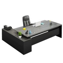 대표이사 책상 사장용 임원용 중역 보스테이블, [블랙] 데스크탑 너비 60x160