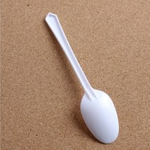 홈파티 캠핑 일회용 숟가락 흰색 10P 포장용기 컵과일 실링 빙수 요거트