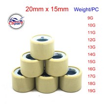 20x15 9G 10G 11G 12G 13G 14G 15G 16G 17G 18G Variator Roller For CH-125 150 혼다 PCX SPI K36 클릭 VA, 06 14G