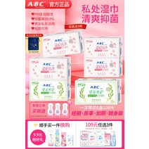 살균소독 ABC 위생 청음 물티슈 여성 은밀한부위 케어 집사 청결 전용 3690559366, 6케이스