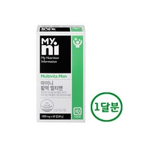 일동제약 남성 멀티비타민 종합비타민 미네랄 비타민 A B1 B2 B6 B12 C D E K 나이아신 판토텐산 비오틴 아연 셀레늄 칼슘 마그네슘 마카 홍삼 복분자 옥타코사놀 요오드 남자 포맨 활력 체력 피로회복 종합영양제, 1set, 60정 1달분