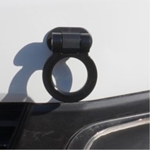 차량용 견인고리 후크 장식 자동차 그랜져IG 올뉴쏘렌토 카니발 벤츠 아반떼MD 더뉴K5 포터 실내 트랙스 A6 그렌져HG 팰리세이드 모닝 미니컨트리맨, 삼각형 블랙