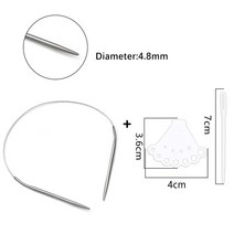 대바늘 숏팁 모사용 코바늘 뜨개질 뜨개용품 뜨개질바늘 세트 1 6 4 8mm 스테인레스 스틸 원형 을위한 크로셰 DIY 직조 핀 공예 도구 43 120cm, 100cm, 01 4.8mm
