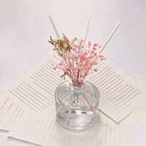 100ml 원형 디퓨저 만들기 세트 ( DIY SET ), 핑크 안개꽃, 로즈마리