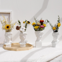 끌림홈 석고상 화병 인스타 감성 인테리어 소품 촬영 카페 화분 꽃병 오브제, #002_아이