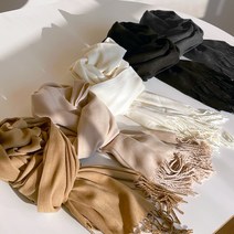 나나상점 캐시미어 울 무지 심플 베이직 데일리 남녀공용 커플 머플러 목도리 4color