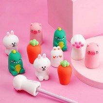 귀여운 캐릭터 미니 연필깎이 KK260, 3.해피토끼, 본상품선택