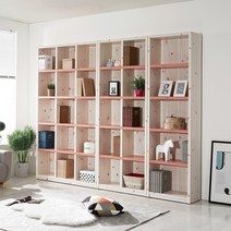 [인테리어 책장/실속구매1위] 파로마 달리 키큰 책장 600, 핑크삼나무