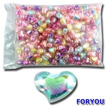벌크투명레인보우하트20mm 슬라임재료 구슬꿰기 비즈 슬라임재료/슬라임/구슬비즈/구슬꿰기/구슬/비즈/꿰기/공예/비즈공예/공방, 단일 출판사