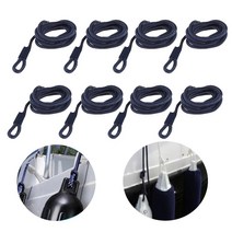보트 엔진 부품 선박 수리 호환용 8pcs 보트 펜더 라인 0.2439 두께 5 피트 더블 브레이드 펜더 라인 g0 01 보트 펜더 보트 액세서리 용 해양 계류 라인 호환, 한개옵션0