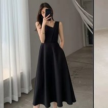 런메시Runmecy 여름 하객 원피스 나시 롱 원피스 민소매 원피스