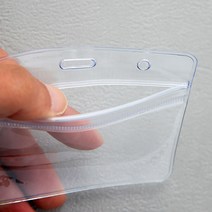 투명 명찰케이스 10P 세트 (가로형) 명찰 사원증 신분증 명찰케이스 신분증케이스 다용도 신분확인 입장권, 상세페이지참조