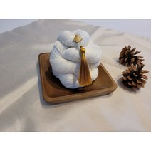 명주실타래 명주실 무명실 실타래 케이크 케익 백일 돌 잔치 상 장식품 DIY 만들기, DIY 실타래 케이크 1set + 첫돌 토퍼