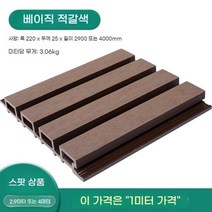 모리니크 PVC래티스 WPC 테라스가림막 담장 카페 난간대 차양막, 일반 적갈색1미터