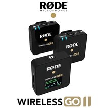 로데 와이어리스 고2 2채널 무선마이크 + 라벨리어 고 RODE wireless go 전용 핀마이크 블랙 패키지_사은품 증정
