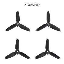 DJI FPV 콤보 드론 용 프로펠러 조용한 비행 프로펠러 DJI FPV 콤보 드론 액세서리 용 교체 예비 부품, 2 Pair Sliver