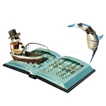 [알꿀밤-메탈퍼즐-ETC] 무사갑옷 카메라 입체디오라마 시리즈, 북아트 노인과 바다-컬러