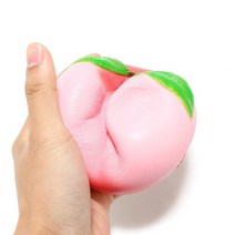 말랑이 당근 조개 바나나 딸기 만들기 미니 쨈볼 세트 풍선 부는 오리 아보카도 55, 핑크 복숭아