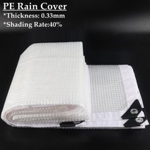 어닝 천막 0.33mm 메쉬 eeinforced 전망대 캐노피 pe 방수포 필름 정원, 메쉬 강화 방수포, 2.5m x 6m