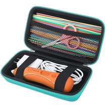 BOVKE 아동용 3D 펜 세트와 호환되는 휴대용 케이스 3Doodler Start용 3D 펜 케이스 + 3D 프린팅 펜 장난감 남아 홈 아트 활동 세트 메시 포켓 3D 프린팅 필, Turquoise