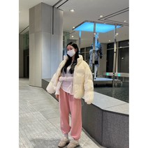 유광패딩 에나멜패딩