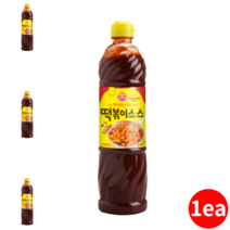 맛있는 떡볶이소스 1 080g 새콤달콤 떢볶이 양념 소스 tteokbokki sauce 분식 비법 업소용 가정용 액상 식자재 식재료 분식용 만능 양념장 대용량 떡꼬치 닭갈비, 1개, 1080g