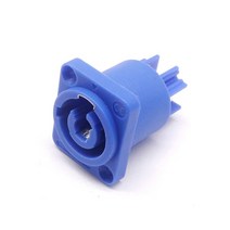 파워콘Powercon Connector Lockable Cable Chassis Socket for Electric Drill LED Screen Stage Lighting, 02 3pins blue famale, 3pins blue famale