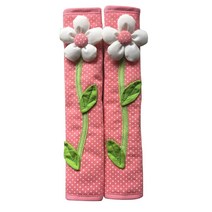 2pcs 목회 꽃 폴라 폴카 도어 도어/냉장고 핸들 커버 냉장고 도어 핸들 장갑 홈 장식 부엌 액세서리 핑크, 하나, 보여진 바와 같이