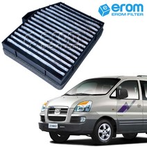 [이롬필터] 활성탄 자동차 에어컨필터 미세먼지 배기가스 차단 차량용 캐빈필터, 2개, 뉴 스타렉스 (04~07년) 008C