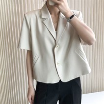 TANC여름 여성 여름자켓 반팔 자켓 정장점퍼 린넨 가디건 슬림핏