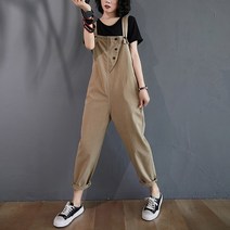 cs mall 여성 봄 가을 청 심플 멜빵 바지 LZ1270