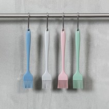 실리콘 브러쉬 오일 브러쉬 김솔 4 컬러, 핑크(Pink)