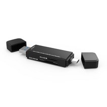 NEXT-9720TC-OTG USB 3.1 스틱형 휴대용 카드리더기 2TB지원 USB C타입 SD 마이크로SD, 단일