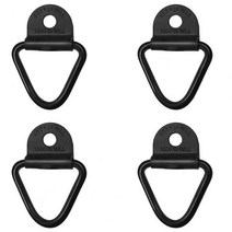 루프백 실용적인 타이 다운 D 링 긴 수명 부식 방지 검정색 코팅, 02  B