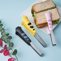 디저트 빵 와플 고양이캐릭터 집게 중 반찬집게 주방인테리어소품, 색상, 옐로우