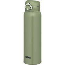 Thermos Water Bottle 절연 열 모바일 머그잔 원 터치 오픈 타입 카키 750ml JNR-751 KKI, 상품명참조, 1ml