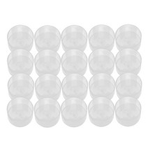 GHSHOP 빈 명확한 플라스틱 캔들 컨테이너 금형 홀더 만들기, 40x12mm, 라운드 모양 20pcs, PC