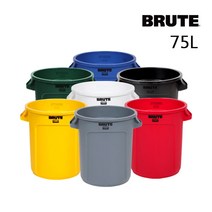 [브루트] BRUTE 벤티드75L - 원형컨테이너, 그린