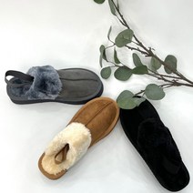 둥근코 겨울 퍼 통굽 여성 샌들 족저근막염슬리퍼