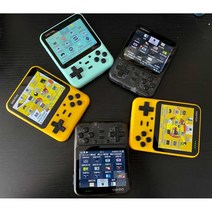 (최복덩이) 레트로게임기 고전게임기 게임기 레트로게임 오락기 레트로 가정용오락기, 상세 페이지 참고, 노란색 32G 내장 8000 게임 스팟 독립형 표준 중