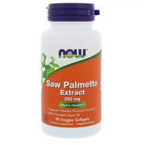 NOW foods 나우푸드 쏘팔메토 추출물 320mg 맨즈헬스 베지 소프트젤 90정, 1박스, 1팩