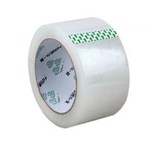 박스 테이프 45mm x 100m 6 롤팩 고점도 투명 포장 밀봉 상자 카톤 포장 투명, 투명한