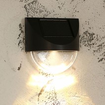 LED 반달 태양광 벽부등 4p세트(웜색), 상세 참조
