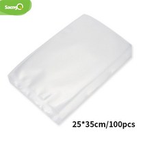 산업용진공포장기 진공기 실링기 업소용 포장기 saengq 주방 가방 식품 실러 포장 기계 식품 보관 가방 bpa-free 주방 액세서리 100 개몫, 25-35cm 100개
